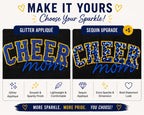 Cheer Mom Glitter Appliqué Sweatshirt | School Spirit Apparel