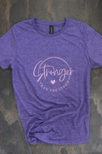Embroidered Stronger Than Storm Tee | Inspirational Mental Health Awareness Shirt