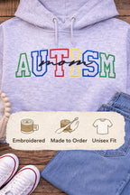 Embroidered Autism Mom Hoodie | Awareness Sweatshirt, Unisex Fit