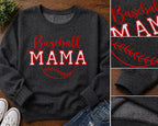 Baseball Mama Embroidered Sweatshirt | Custom Team Colors Game Day Apparel