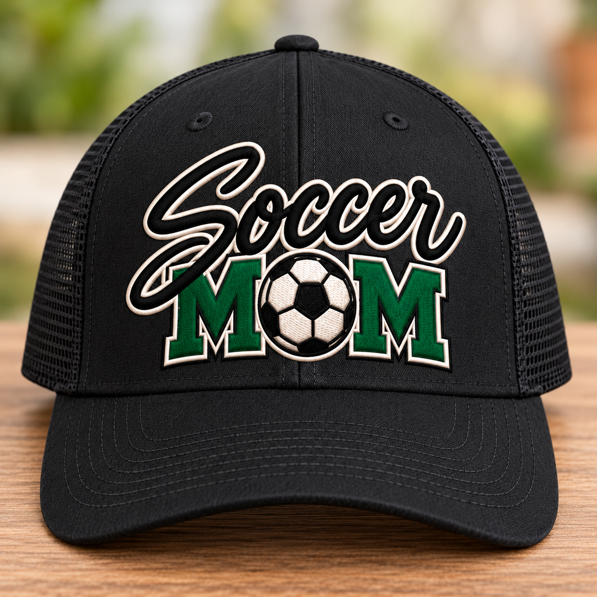 Soccer Mom Trucker Hat – Heather Gray/White