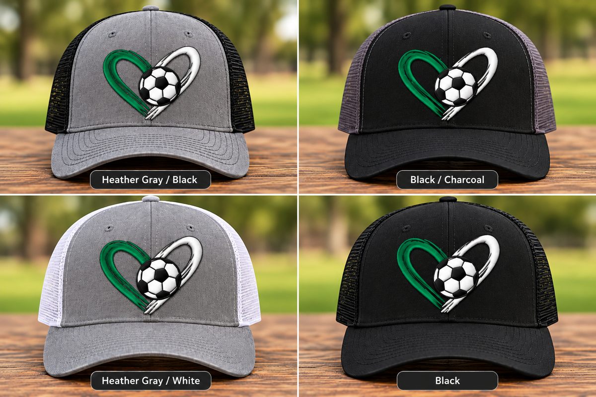 Soccer Heart Embroidered Trucker Hat | LYSA Fundraiser