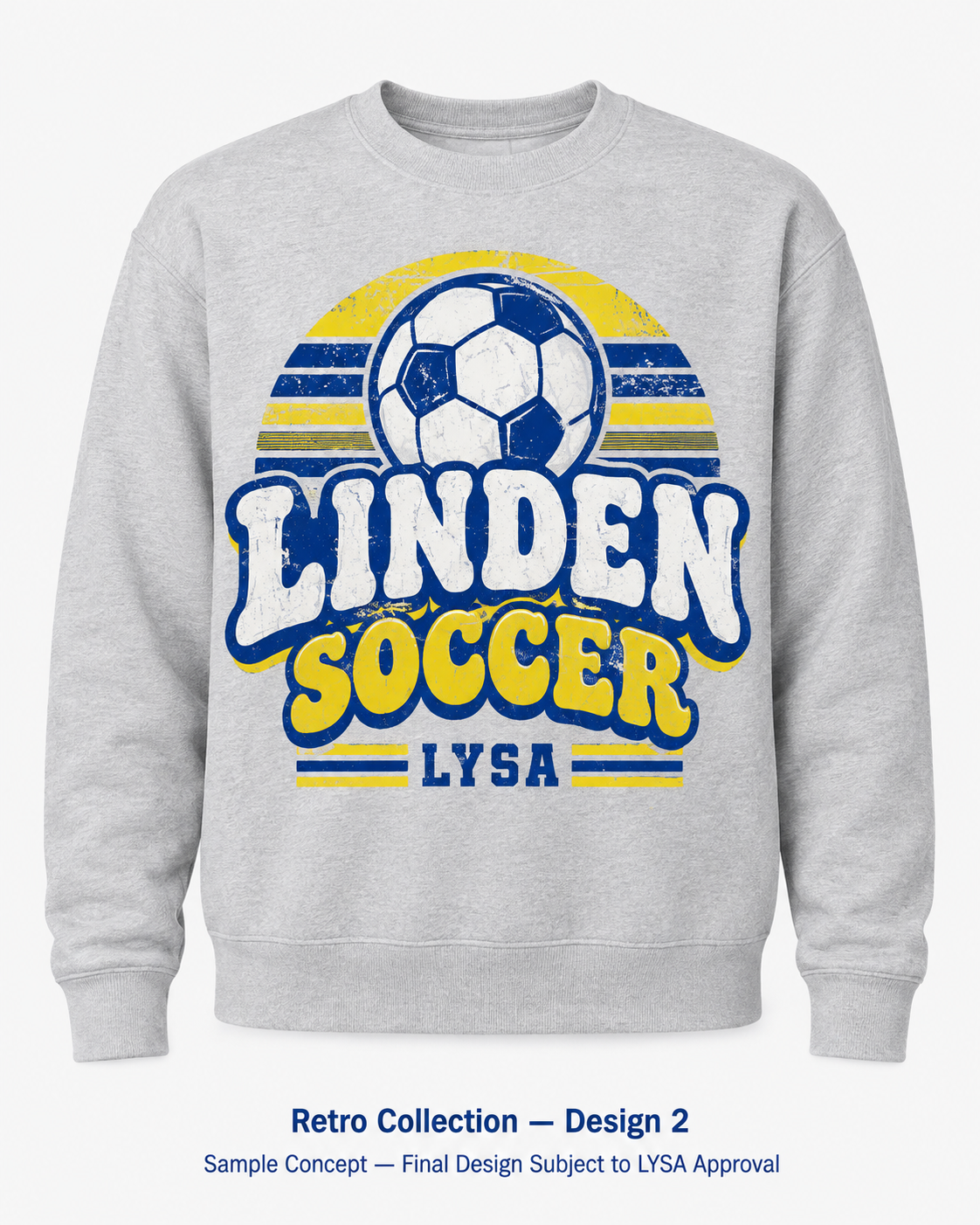 LYSA Retro R2 — Adult Crewneck