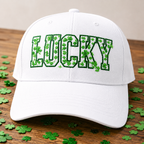 Embroidered Lucky Shamrock Baseball Cap, St. Patrick's Day Irish Clover Hat