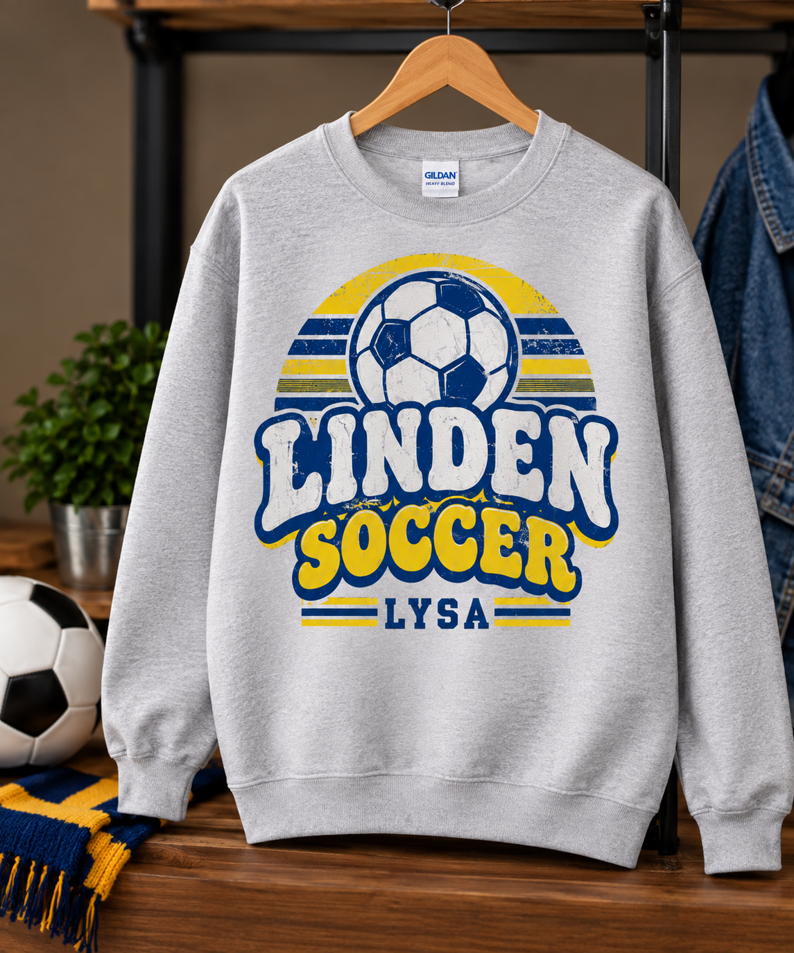 LYSA Retro R2 — Adult Crewneck