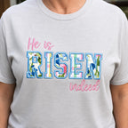 Embroidered He is Risen Indeed Easter Shirt, Faith Based Religious Apparel