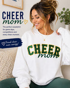 Cheer Mom Glitter Appliqué Sweatshirt | School Spirit Apparel