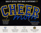 Cheer Mom Glitter Appliqué Sweatshirt | School Spirit Apparel