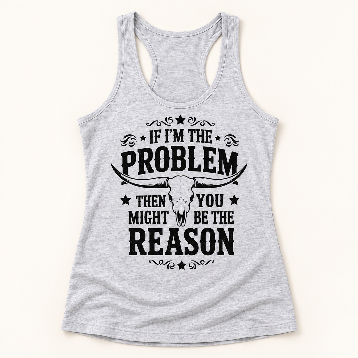 Graphic Tee, Western Cowgirl Sweatshirt, Funny Rodeo Hoodie — styled product mockup on cream background