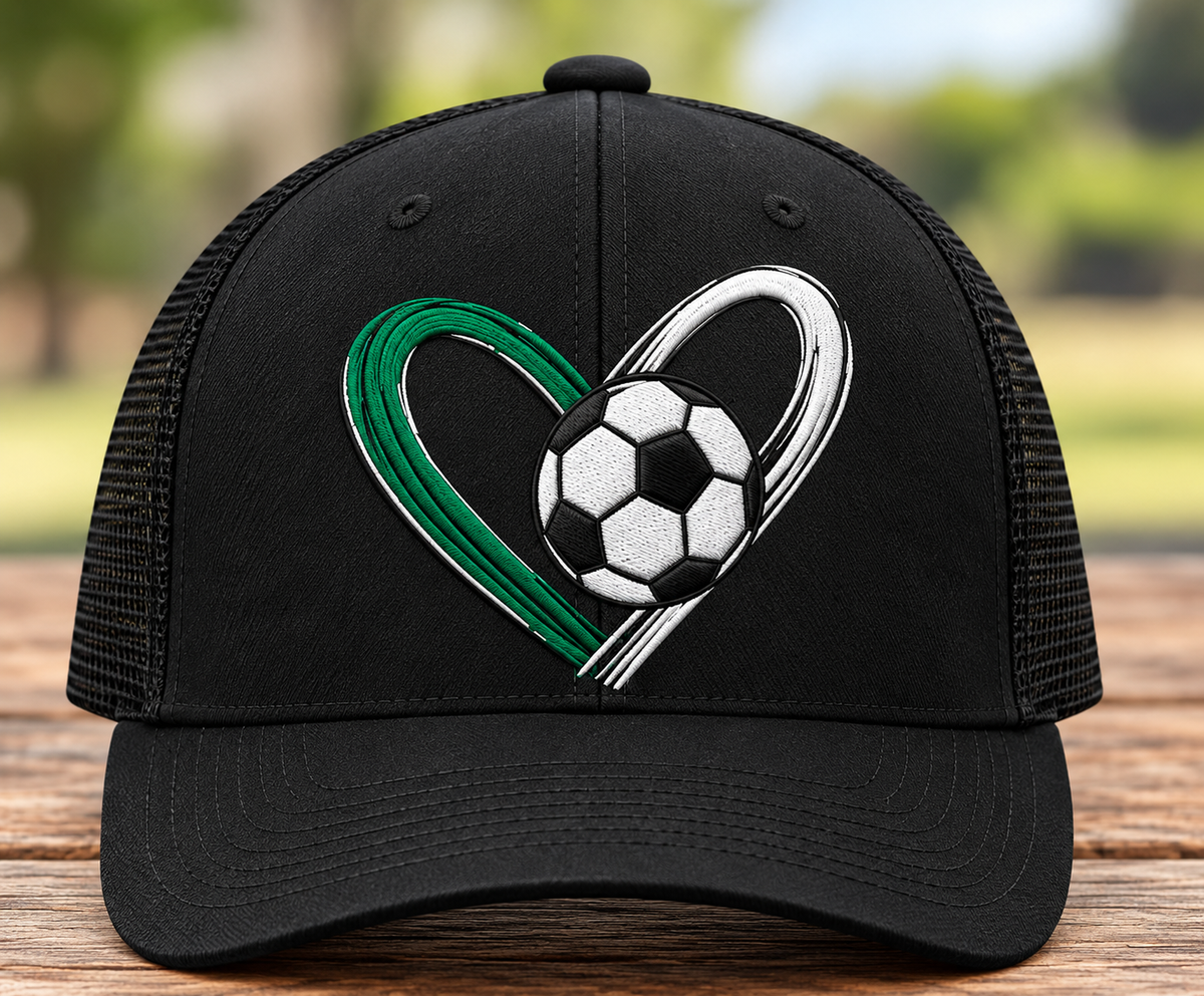 Soccer Heart Embroidered Trucker Hat | LYSA Fundraiser
