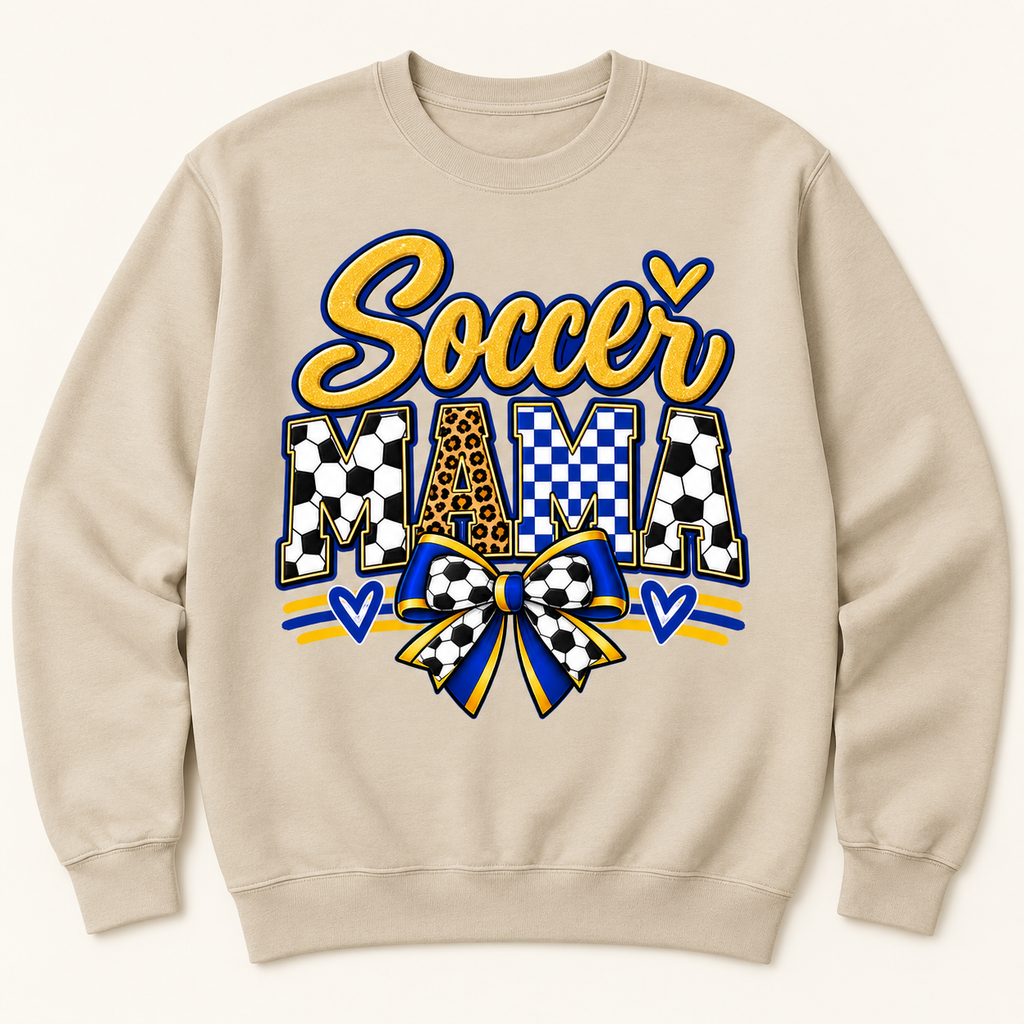 LYSA Soccer Mama crewneck Sand mockup