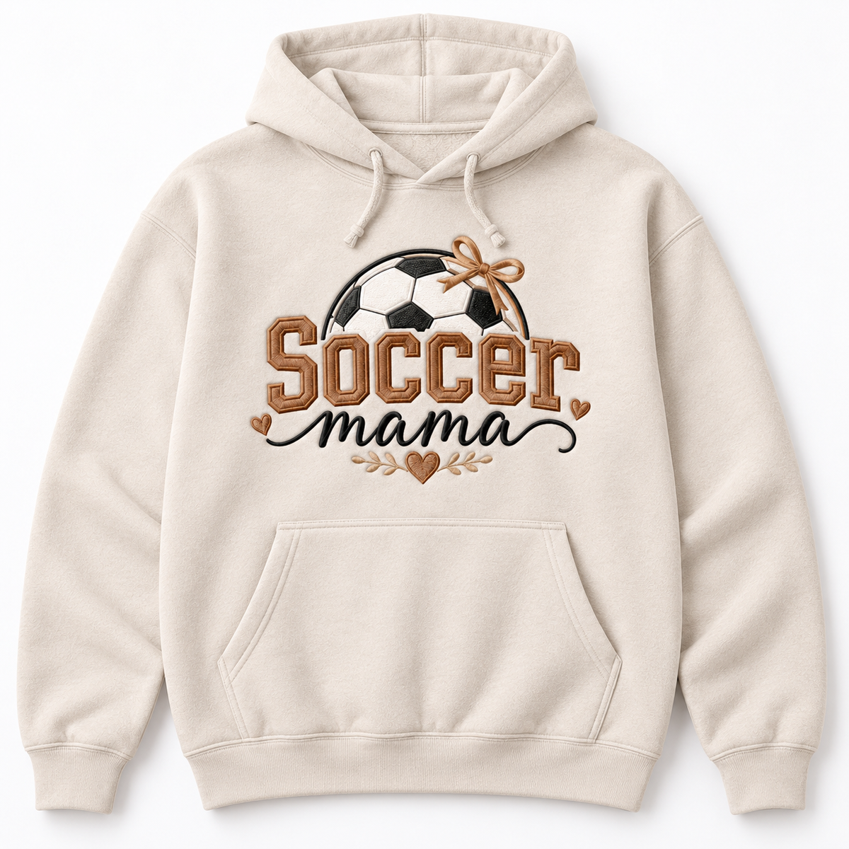 Soccer Mama embroidered apparel mockup