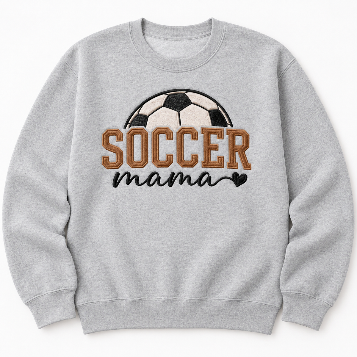 Soccer Mama embroidered apparel mockup